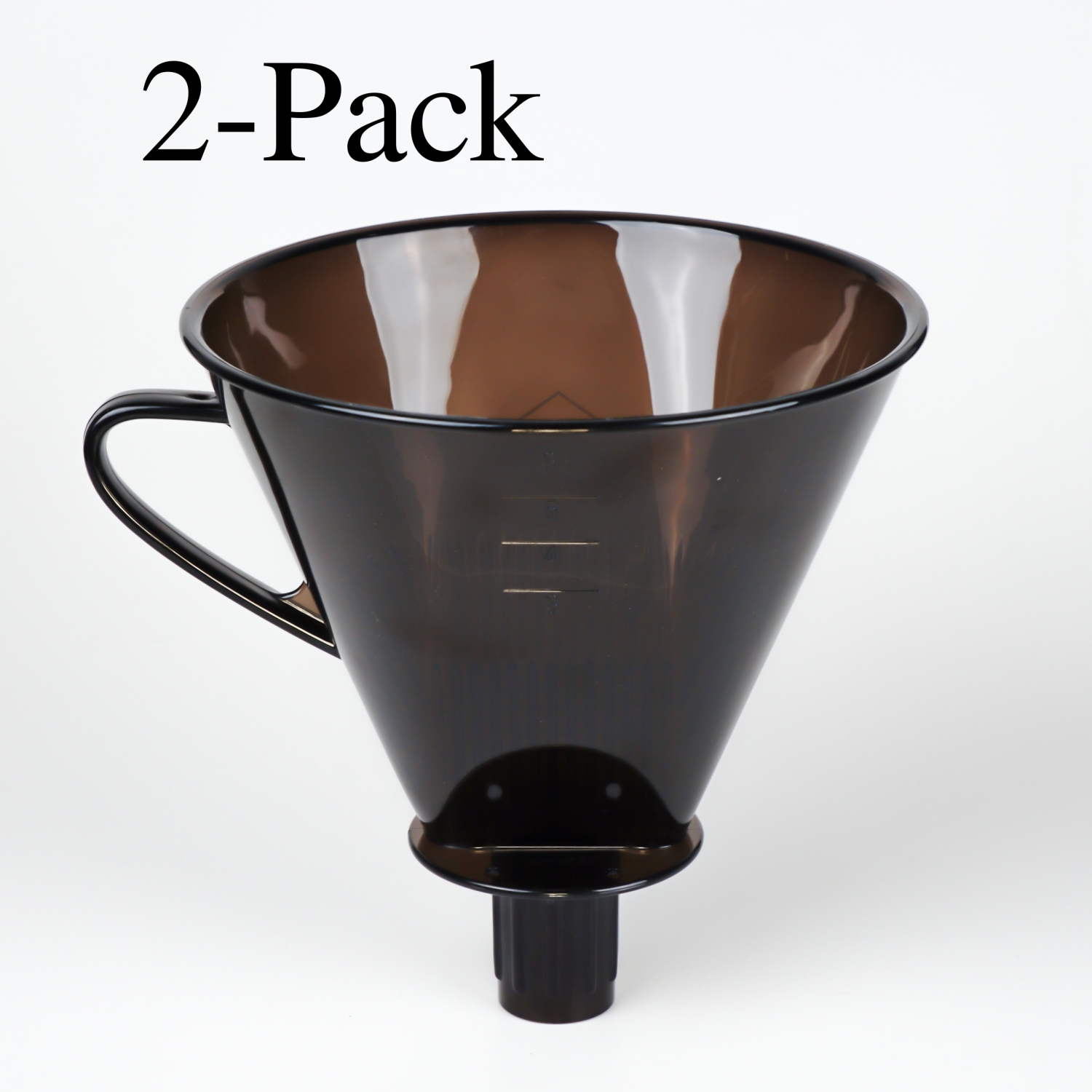 RSVP International BPAFree Plastic Pour Over Coffee Filter Cone (Pack